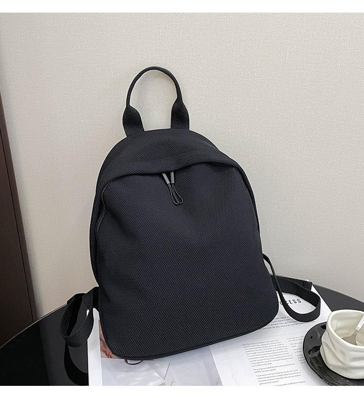 

Рюкзак из ткани Оксфорд женский новый весенне-летний текстурный повседневный рюкзак для путешествий женский рюкзак чёрный