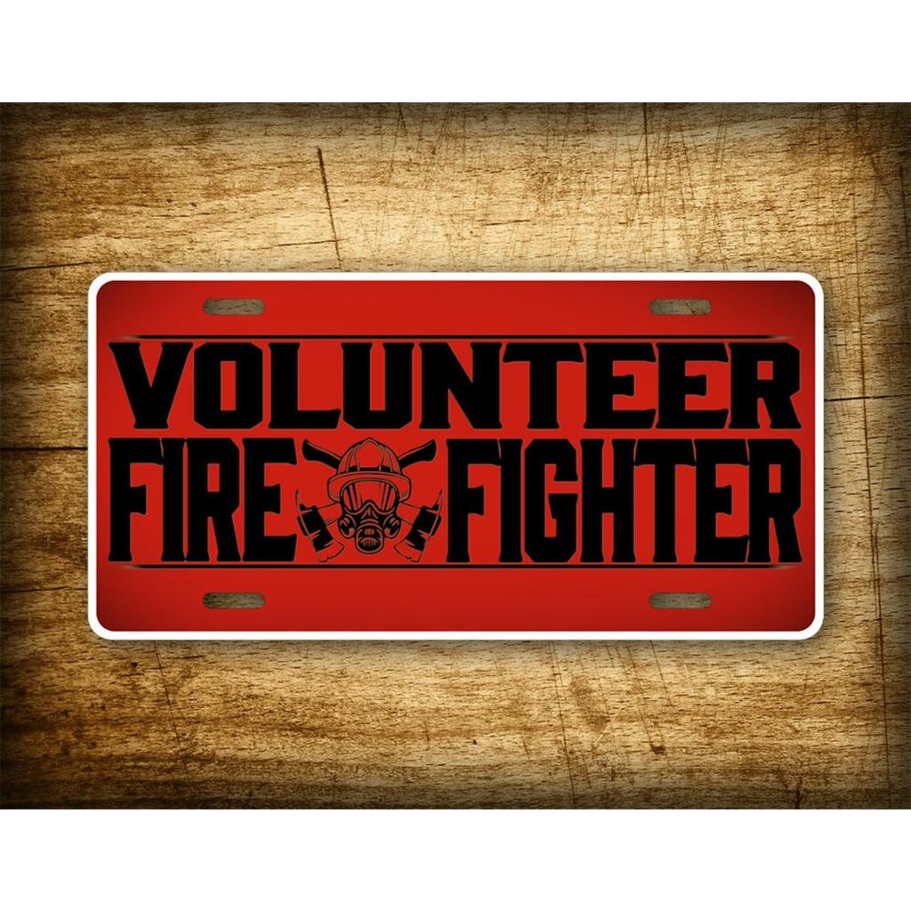 Personalized Firefighter Metal Tin Sign Car Decor Classic Design