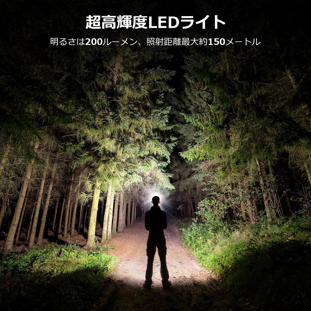 Lepro Headlight LED Headlamp High Brightness LED Headlight Battery Operated Set of 2 6 Lighting Modes White Wide Hours of Practical ROHS Mountain