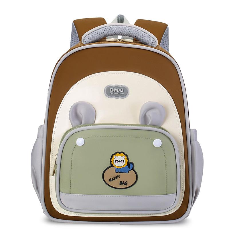 Kindergarten Schoolbag Cartoon Color-matching Lightweight Backpack Boys And Girls Children Schoolbag