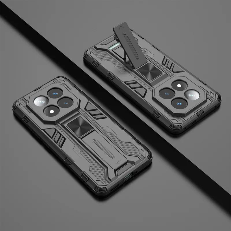 For Xiaomi Redmi Note 14 Pro Plus 5G Case Shockproof Armor Case for Redmi Note 14 Pro 4G 5G Car Magnetic Holder Back Cover