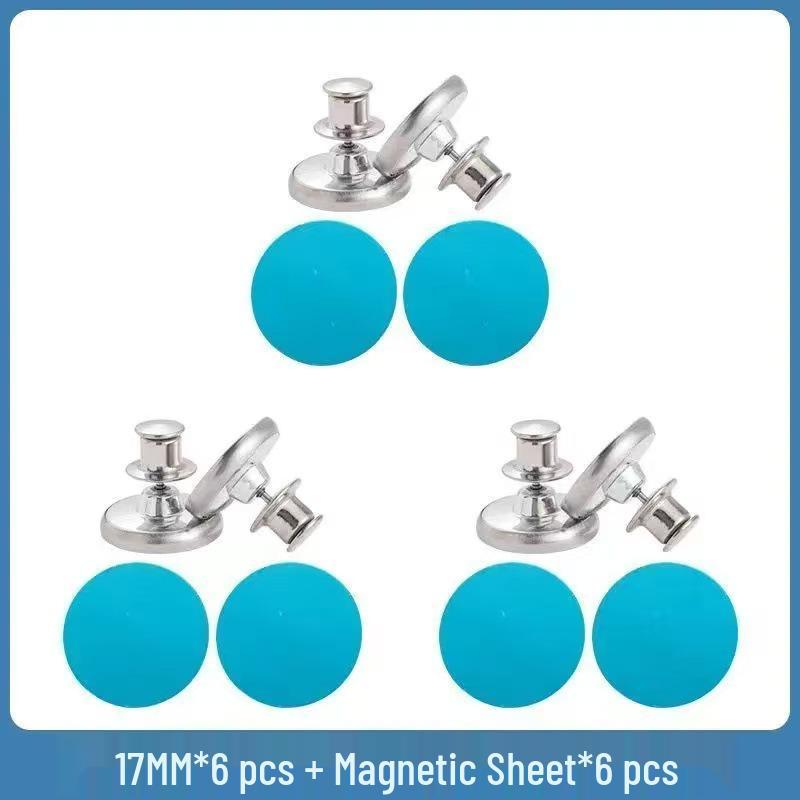Magnetic Shower Curtain Holder, Hole-Free Blackout Curtain Buckle, Nail-Free Door Magnet Magnetic Buckle