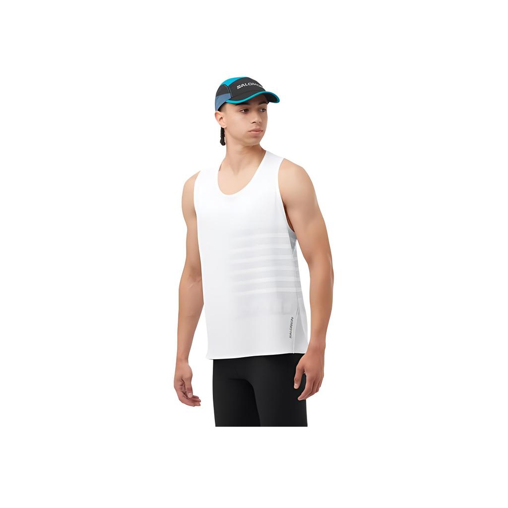 Salomon Sense Aerographic Soft Comfortable Quick-Dry Breathable Vest Men Vests White LC2189200