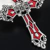 Alloy Gothic Necklace Retro Vintage Pendant Engraved Floral Unisex Jewelry