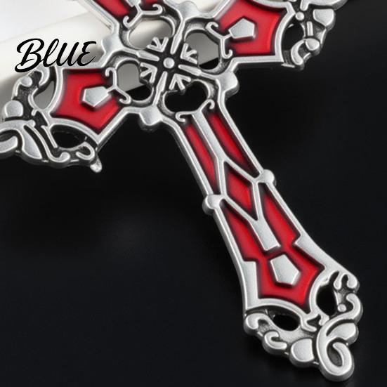 Alloy Gothic Necklace Retro Vintage Pendant Engraved Floral Unisex Jewelry