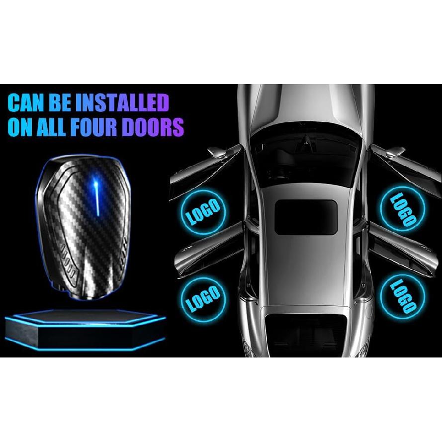 2PCS Car Door Light Projector Led Car Door Projector Rechargeable HD Car Welcome Courtesy Ghost Shadow Lamp Fit For All Cars (For Ch-Eee-Vv)