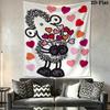 Sheepworld Wall Tapestry Aesthetic Wall Hanging Printed Fabric Blanket Decorative Tapestries for Bedroom Living Room Home Decor