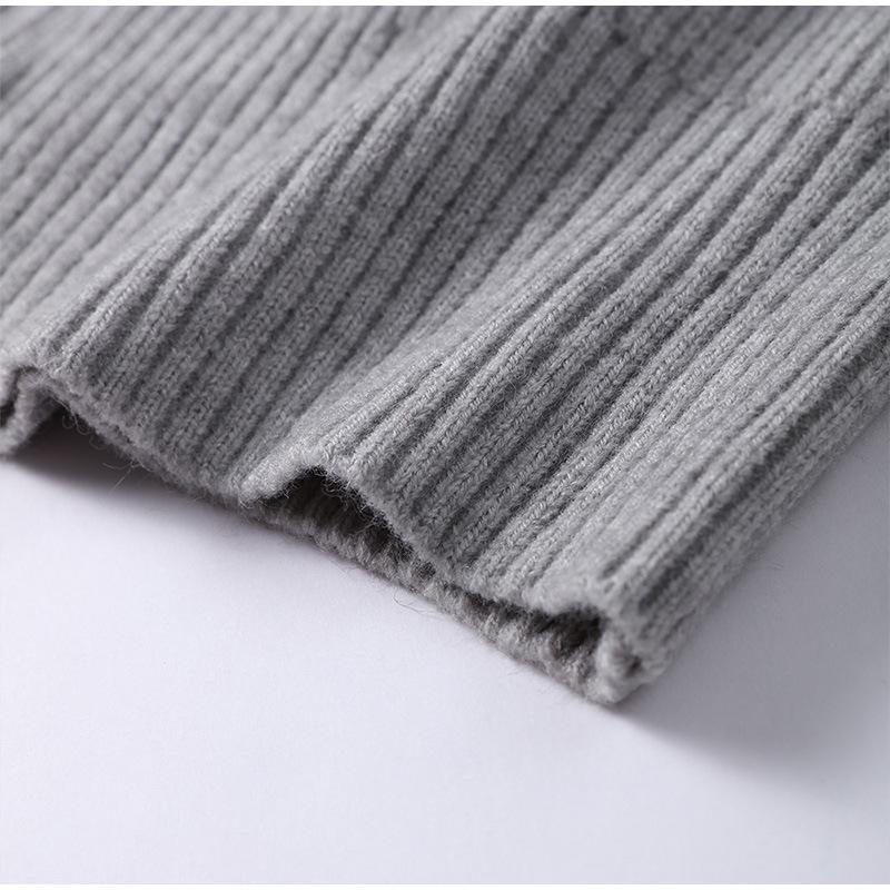 Bestseller Europeo e Americano 2025: Cardigan con zip a maniche lunghe in stile maglia casual
