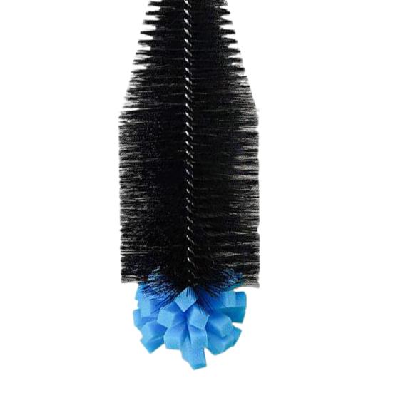 Bottle Brush with Bamboo Handle Food-Grade Nylon Hard Bristles Deep Cleaning Brush for Glass Bottles Cups Kettles