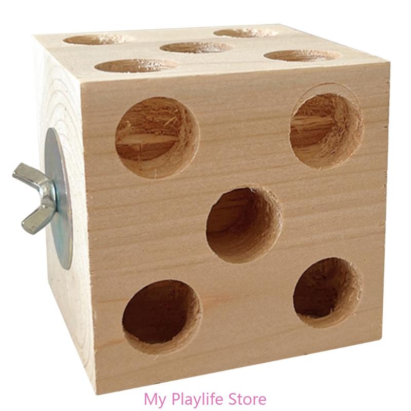 Parrots Grinding Chew Toy Bird Wood Chew Training Supplies Natural Wood Block Molar Toy for Pet Bird Tearing Grinding