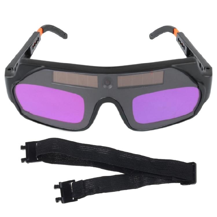 Adjustable Solar Auto Darken Welding Glasses with Comfortable Straps for Eye Protective Auto Darken Welding Goggles