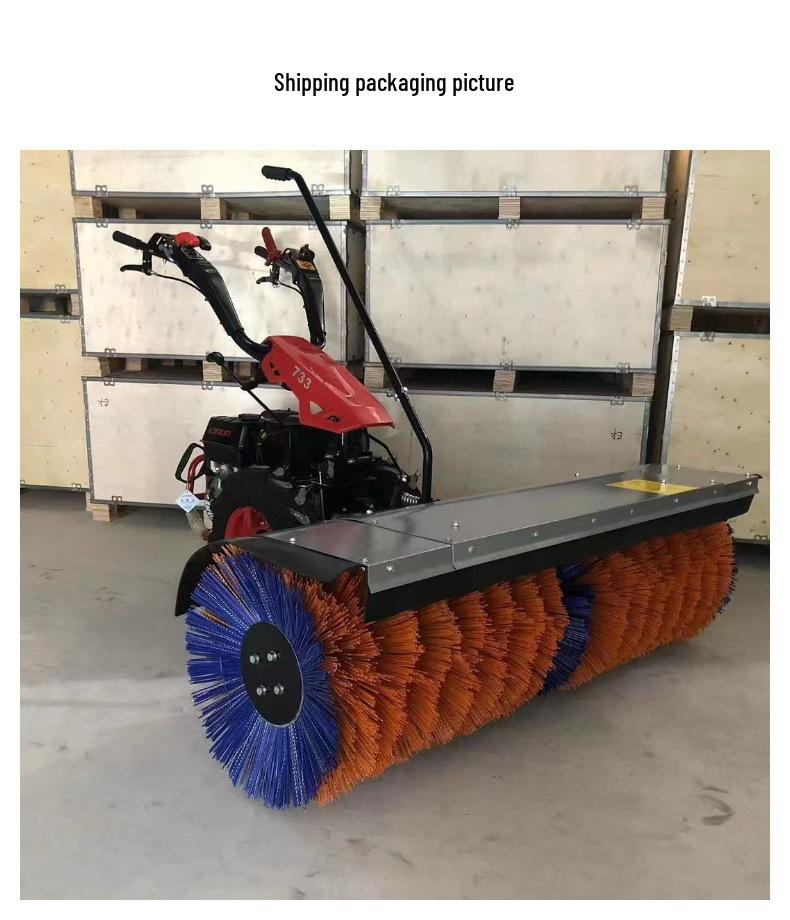 Electric Multifunctional Snow Sweeper - Driving Type Snow Throwing Machine for Property and Road Removal