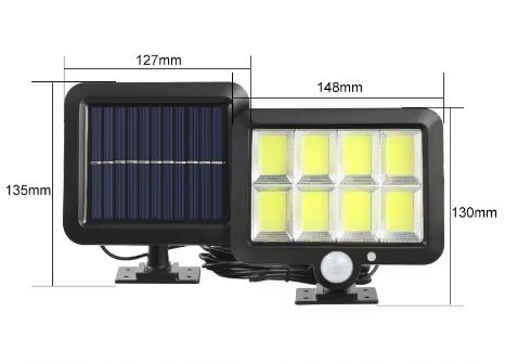 LED Outdoor Solar Powered Human Body Induction Lamp Split Type Courtyard Lamp Solar Charging Courtyard Garage Porch Lighting