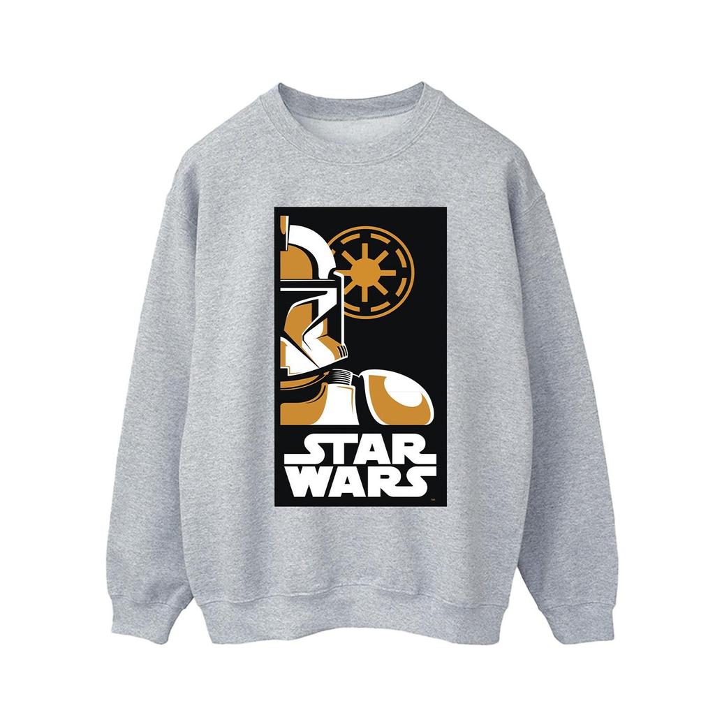 Star Wars Mens Stormtrooper Art Poster Sweatshirt