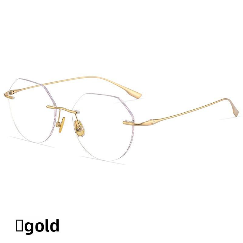 Minimalist Unisex Frameless Glasses With Blue Light Blocking For Office And Daily Use