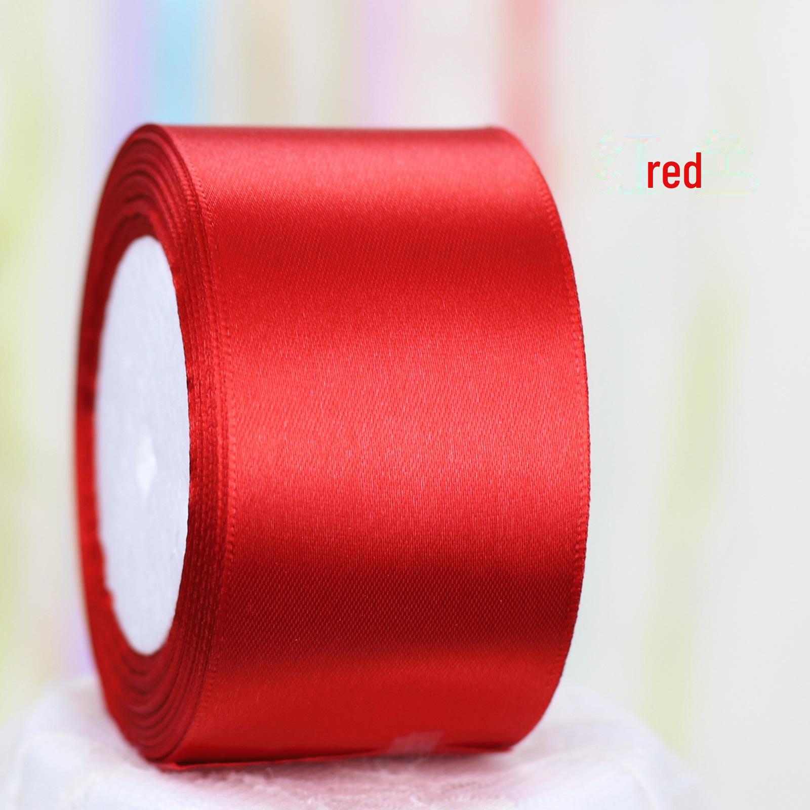 

5 см атласная лента-бантик для тортов и подарочных коробок 5cm 25y/roll