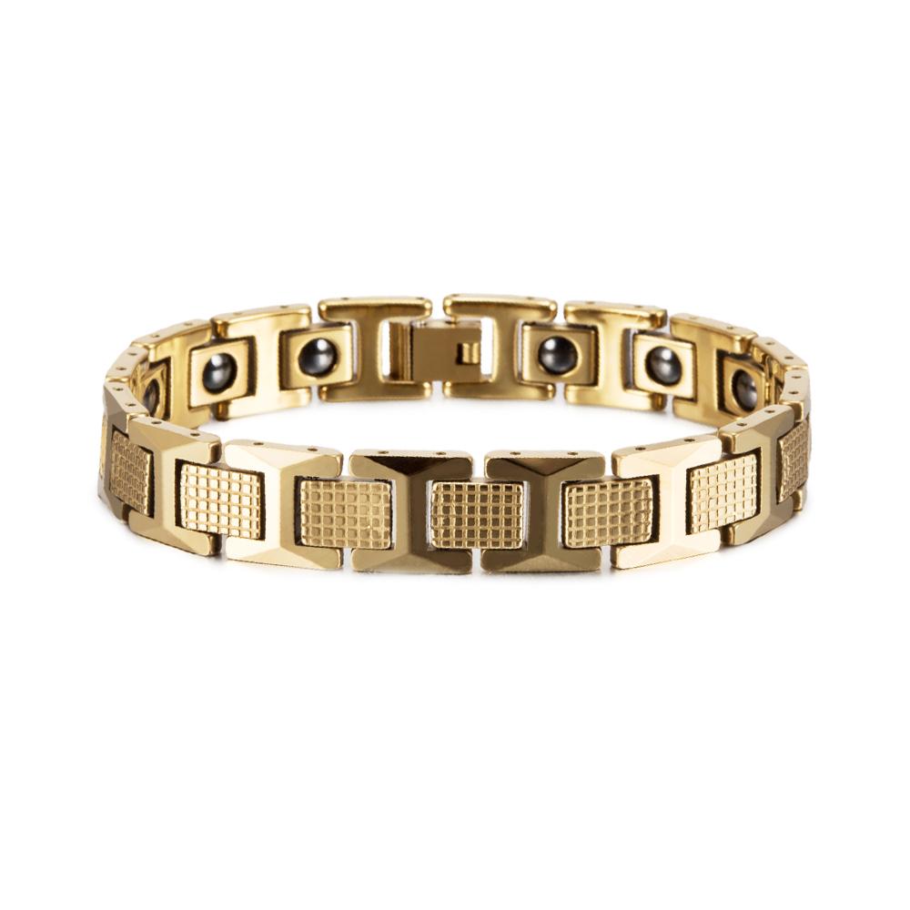 

Magnetic Bracelet Benefit Anti-Scratch Black 12mm Power Magnetic Tungsten Bracelet Hematite Chain Waterproof Bracelet Homme