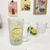 Coffee Mugs Glass Cups Glacier Pattern with Handle Glasses Drinking Juice Beverage Cup Dessert Milk Mug Drinkware Water Bottle