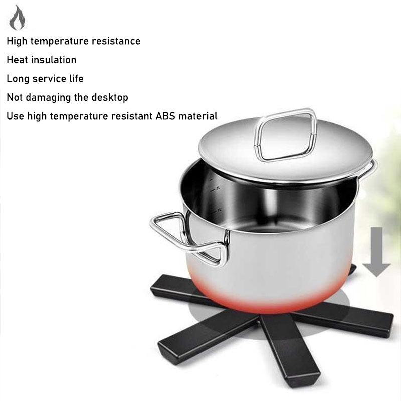 Pot Mat Dish Placemat Coaster Folding Heat Insulation High Temperature Pots And Pans Kitchen Gadgets