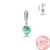 Original Copper Charms Luxury Green Leaf Pendant Ladybug Beads Fit Bracelet Diy Women Making Delicate Gift