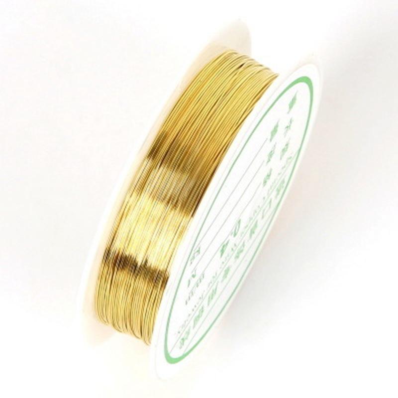 Diy Jewelry Accessories Handmade Beaded 0.3Mm Copper Wire Shape Metal Wire Beaded Steel Wire Lead