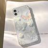Ochronne Etui na Telefon do iPhone 12 mini, z Dekoracją 3D Motyl i Kwiat, Tylne Etui TPU