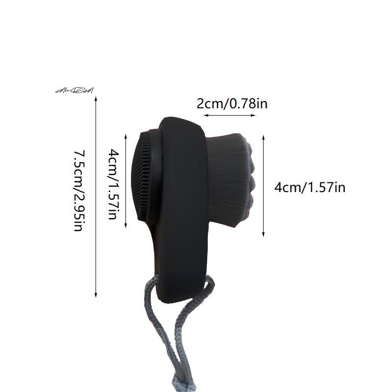 2-in-1 Double-Sided Silicone Face Brush Exfoliating & Massage Tool with Wrist Washband for Deep Pore Cleansing Spa Quality