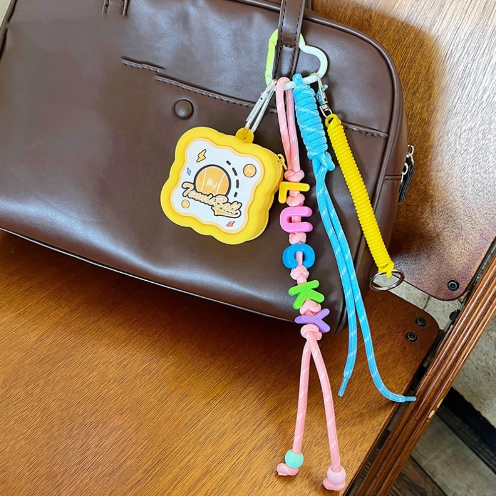 

Dopamine Mini Storage Bag Pendant Capybara Silicone Bag Keychain Daily Style L