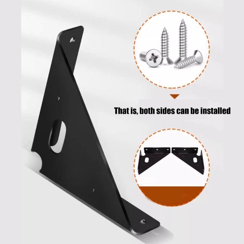 Set of 10 Sturdy Stainless Steel Corner Brackets Accessory for Support In Home And Outdoor Furniture Assemblies