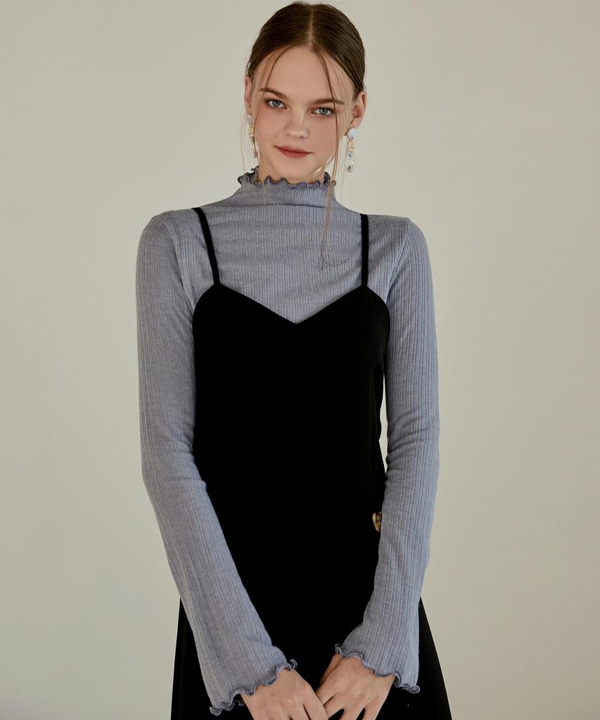 Etmont Layered Slim Long Dress Light Blue