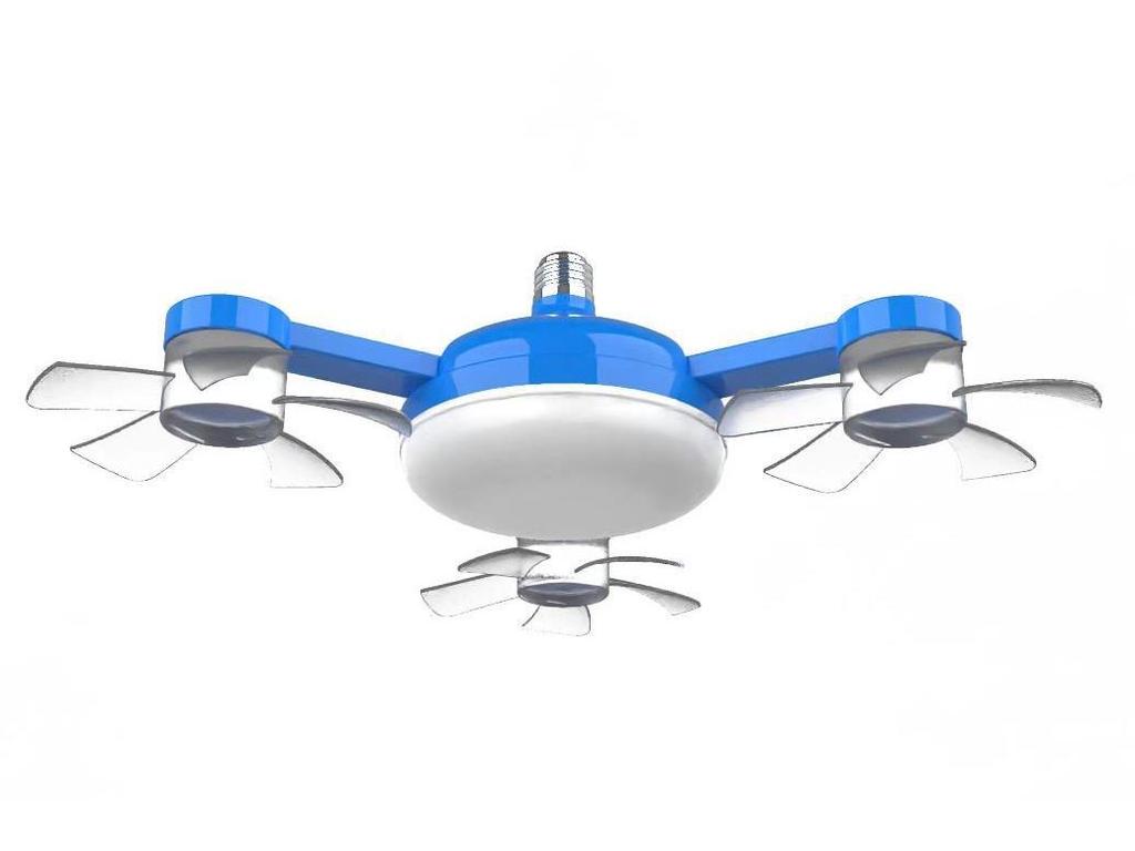 Smart Energy-Saving Ceiling Fan with Silent Remote Control and Eye-Friendly Light for Bedroom or Dining Room