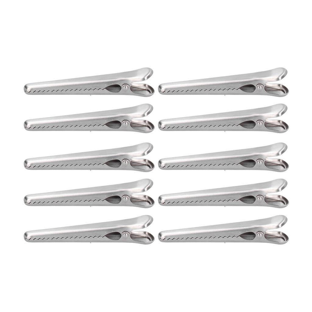 10PCS Stainless Steel Sealing Clip Coffee Bag Sealing Clip Food Bag Sealing Clip Multifunctional Kitchen Tool11.5cm