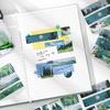 2m/ Roll Flash Sand Adhesive Washi Tape Mountains Rivers Sunset Sea Natural Scenery Tape DIY Greeting Card Cup Photo Decorative