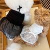 Princess Style Dog Skirts Lace Detail Dog Clothing Fashion Pet Dresses  For Dogs