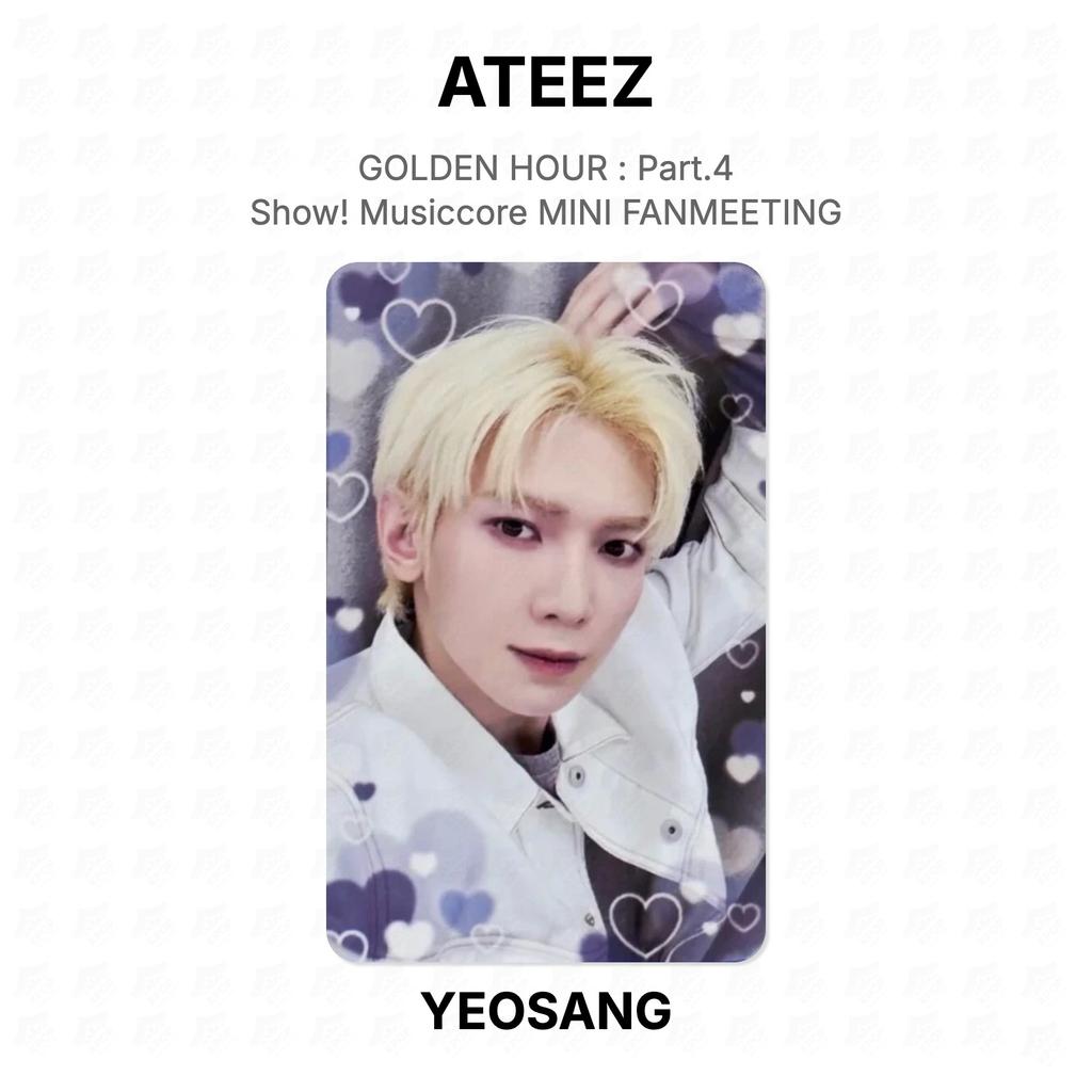 ATEEZ ORA D'ORO : Parte 4 Mostra! Musiccore MINI FANMEETING Fotocarta Ufficiale