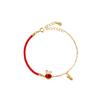 Original Rabbit Red Rope Bracelet Female Natal Guochao Woven Hand Rope Niche Design Gift