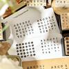 Yuezhen Wooden English Uppercase/Lowercase Stamps for DIY Journals
