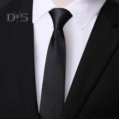 Einfarbige Business-Krawatte, formelle Kunstseide, spitzer Stil, Herren-Krawatte, Geschäftsreisen, formelle Veranstaltung