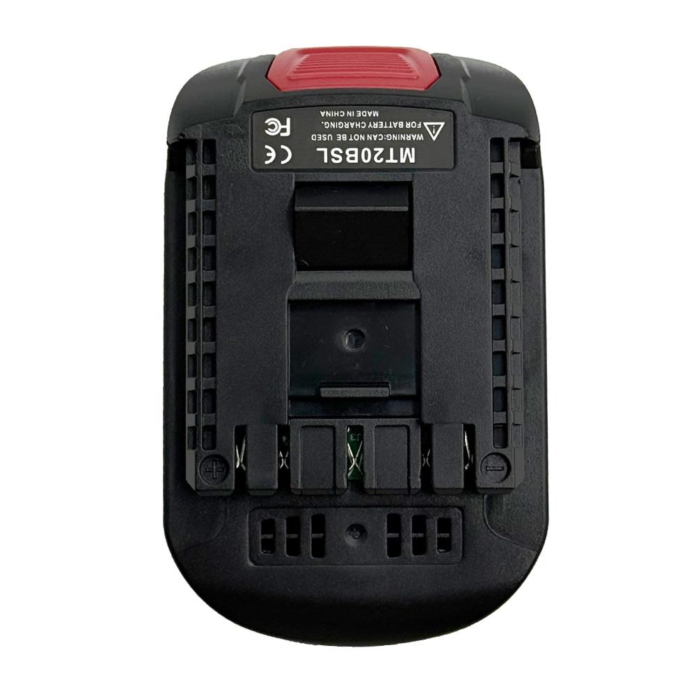 

Адаптер-преобразователь литий-ионной батареи MT20BSL для Makita 18V BL1830 BL1860 BL1850 BL1840 BL1820 литий-ионной батареи к инструменту Bosch 18V