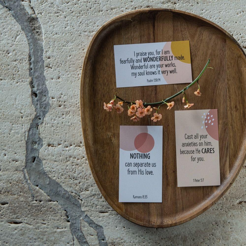 

DIY Encouragement Prayer Cards Square Biblical Scripture Christian Cards Bible Verse Cards Party