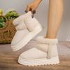 Winter Women Short Plush Warm Snow Boots Casual Shoes  New Suede Fur Chelsea Ankle Boots Flats Platform Ladies Shoes Botas