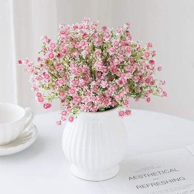 Artificial Flower Babysbreath Decor Wedding Bride Bouquets Outdoor Garden Ornament Home Table Center Festive Handmade Photo Prop