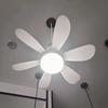 Smart Control Fan Light with LED Bulb Replacement and Remote Control for Bedroom and Living Room 6 Leaves