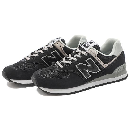 New Balance 574 Core Pack - Schwarz Grau Unisex Sneaker Weiß ML574EVB