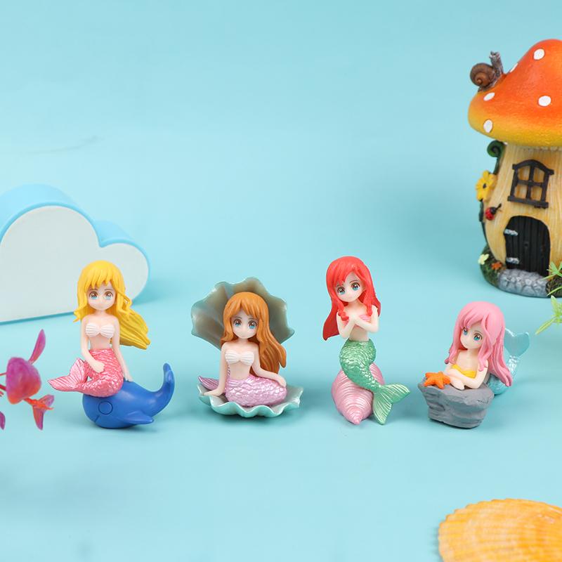 

Русалка Торт Декор Русалка Вечеринка Русалочка День рождения Декор Diy Micro