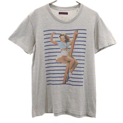 Made In Japan Pin Up Short Sleeve T-shirt 1 Gray Men's Used
