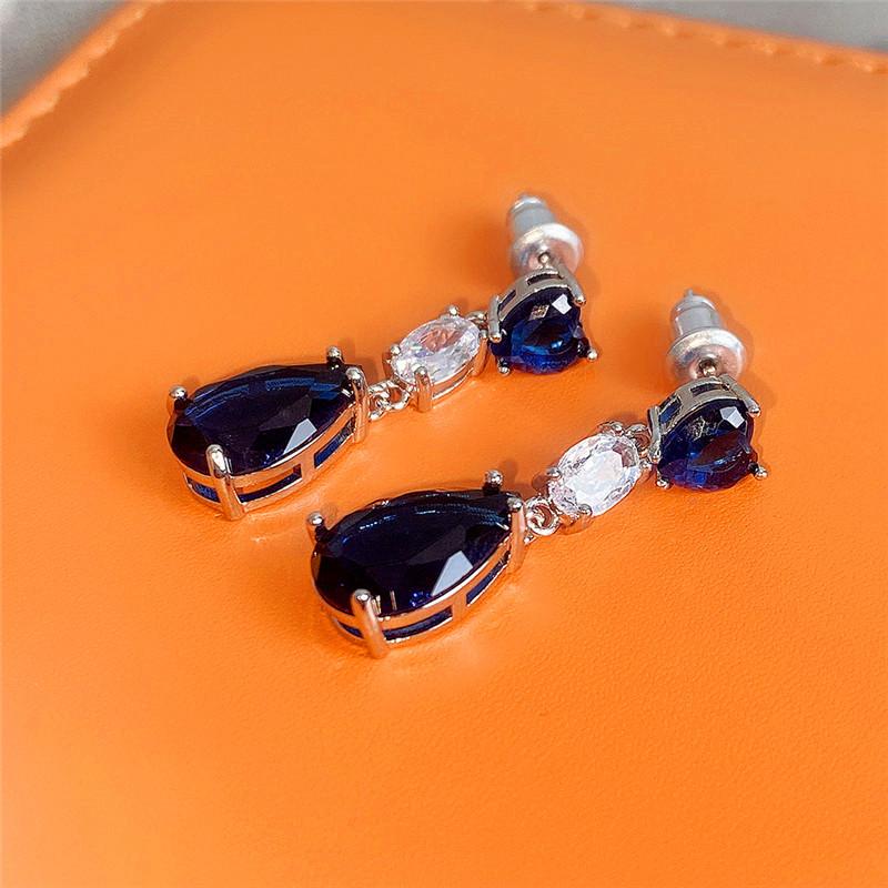 BELLA BOX Einfache elegante Tropfenohrringe für Frauen, Hochzeit, Liebe, Accessoires, ästhetische Dame, baumelnde Ohrringe, ausgefallenes Geschenk, Modeschmuck