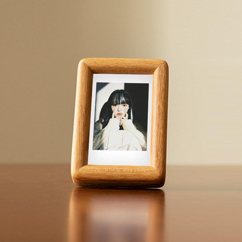Mini Portafoto Piccolo da 3 Pollici con Supporto da Tavolo, per Foto Polaroid, Anniversario di Coppia, Regalo di Matrimonio Compleanno, Decorazione per la Casa