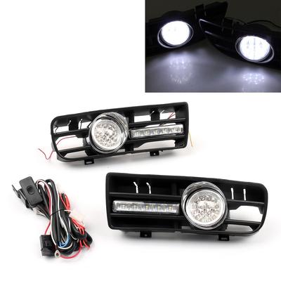 2x Fog Light 5 LED Front Bumper Grille DRL Lamp For 99-04 VW Golf MK4 GTI TDI