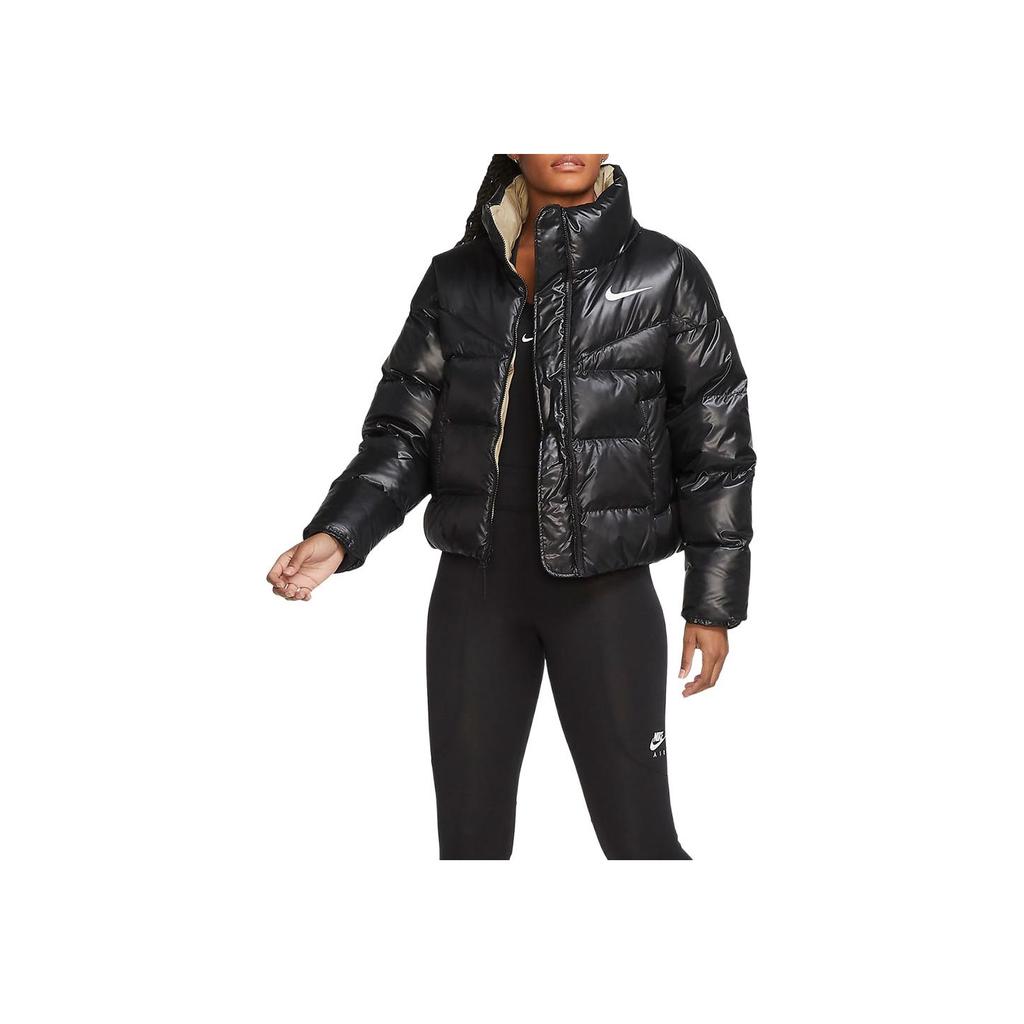 Nike Sportswear Down-Fill Short Stand-Collar Jacket Women Jacket Black CU5813-010